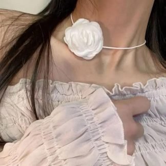 ♡ 𝐍𝐞𝐰 Чокър “White Rose “